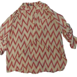 RILEY & James Chevron Blouse Size 2X